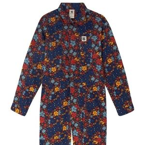 Floral Long-Sleeve Jumpsuit Limited Edition Print Lucy & Yak